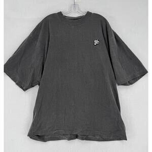 Shaka Wear RyderStudios Gray Drop Shoulder Garment Dyed Streetwear T Shirt Sz XL